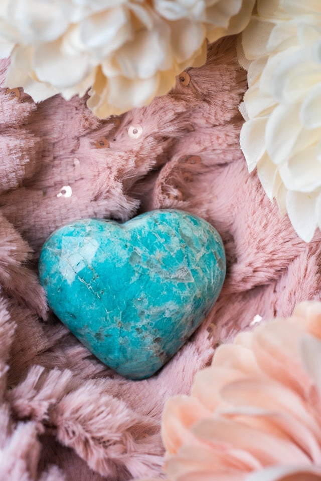 Amazonite Heart