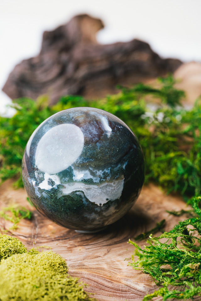 Moss Agate Sphere