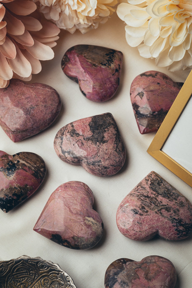 Rhodonite Heart