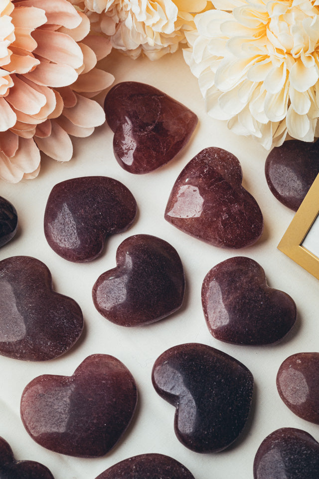 Strawberry Quartz Heart