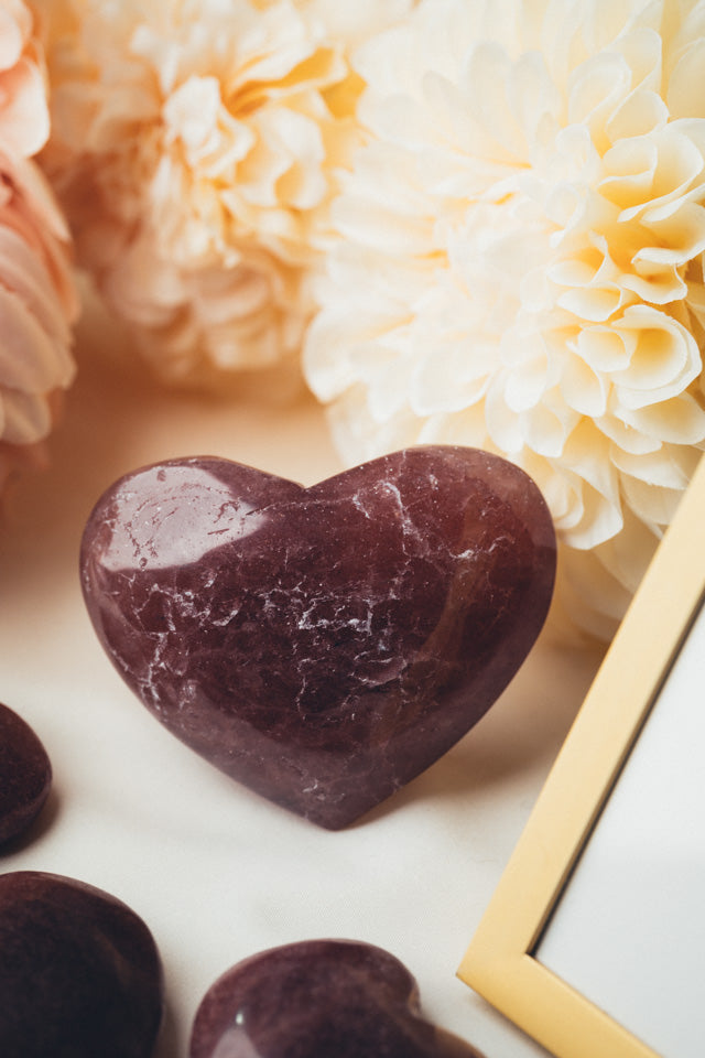 Strawberry Quartz Heart