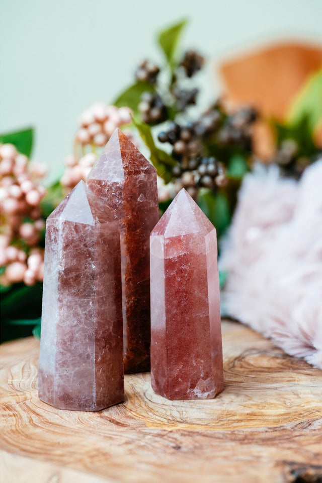Strawberry Quartz Point